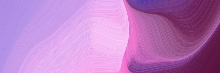 Fototapeta premium abstract dynamic horizontal banner with plum, old mauve and mulberry colors. fluid curved flowing waves and curves for poster or canvas