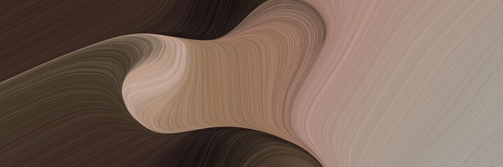 abstract artistic banner with rosy brown, very dark pink and old mauve colors. fluid curved lines with dynamic flowing waves and curves for poster or canvas