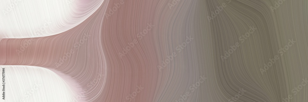 Poster abstract decorative banner with gray gray, linen and dark gray colors. fluid curved lines with dynamic flowing waves and curves for poster or canvas