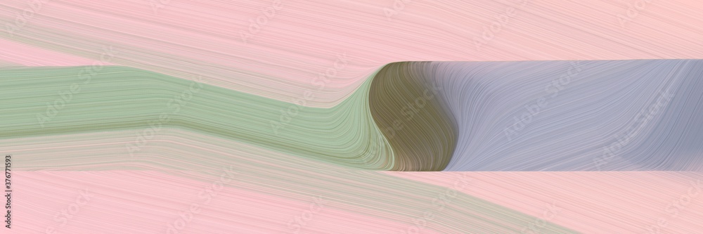 Leinwandbilder abstract decorative header with pastel gray, baby pink and ash gray colors. fluid curved lines with dynamic flowing waves and curves for poster or canvas