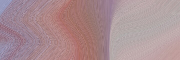 abstract moving header design with rosy brown, pastel brown and silver colors. fluid curved flowing waves and curves for poster or canvas