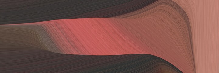 abstract artistic banner design with pastel brown, moderate red and very dark blue colors. fluid curved lines with dynamic flowing waves and curves for poster or canvas