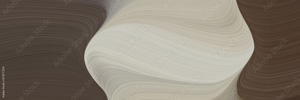 Aufkleber abstract surreal horizontal banner with old mauve, silver and dark gray colors. fluid curved flowing