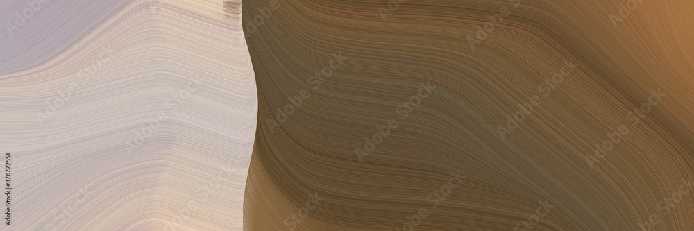 Leinwandbilder abstract surreal designed horizontal banner with silver, dark olive green and pastel brown colors. f
