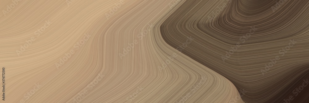 Fototapete abstract modern designed horizontal banner with rosy brown, old mauve and pastel brown colors. fluid