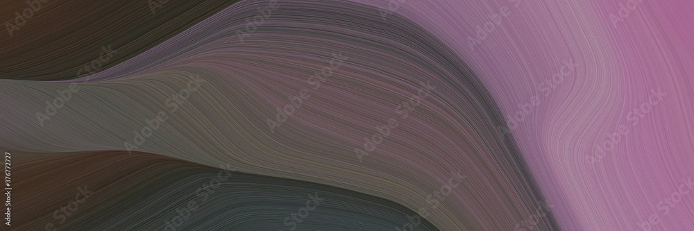 Fototapete abstract flowing header design with old mauve, antique fuchsia and very dark blue colors. fluid curved flowing waves and curves for poster or canvas