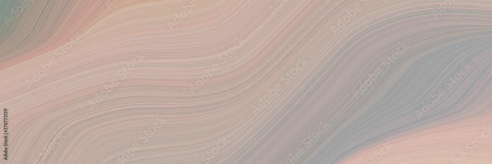 Poster abstract colorful header design with dark gray, baby pink and light slate gray colors. fluid curved 