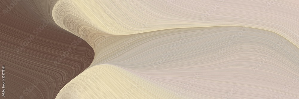 Leinwandbilder abstract colorful horizontal header with pastel gray, old mauve and pastel brown colors. fluid curve