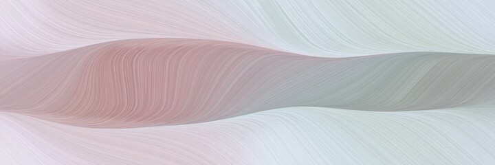 abstract surreal header design with pastel gray, light gray and rosy brown colors. fluid curved flowing waves and curves for poster or canvas