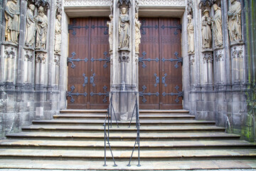 Portale der  Lambertikirche in Münster.