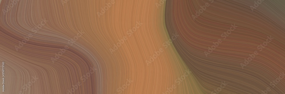 Aufkleber abstract artistic header design with pastel brown, peru and gray gray colors. fluid curved flowing w