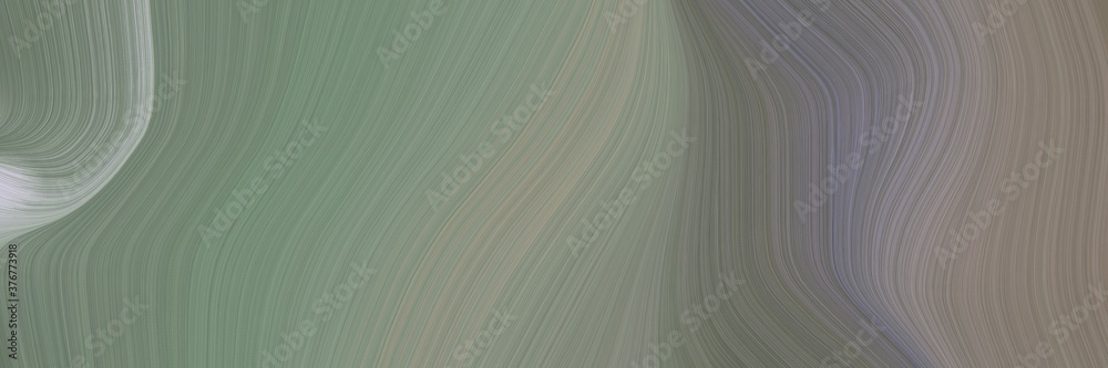 Fototapete abstract dynamic banner with gray gray, dark gray and silver colors. fluid curved lines with dynamic flowing waves and curves for poster or canvas