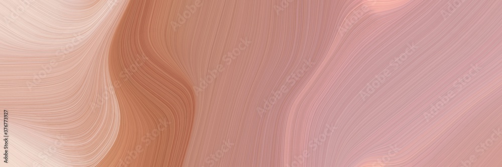 Aufkleber abstract surreal header design with rosy brown, moderate red and baby pink colors. fluid curved flow