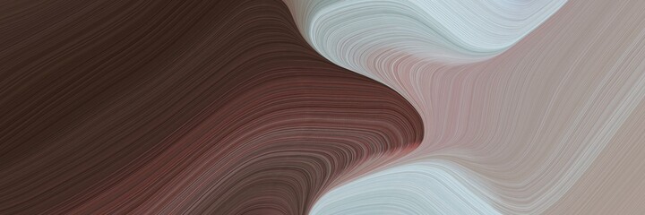 abstract modern designed horizontal banner with old mauve, ash gray and rosy brown colors. fluid curved lines with dynamic flowing waves and curves for poster or canvas