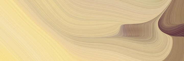 abstract surreal horizontal header with burly wood, pastel brown and gray gray colors. fluid curved lines with dynamic flowing waves and curves for poster or canvas