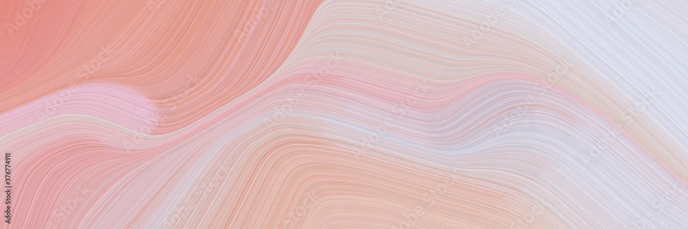 Poster abstract modern designed horizontal header with baby pink, pastel gray and lavender colors. fluid cu