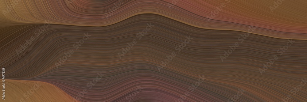 Leinwandbilder abstract artistic horizontal header with old mauve, brown and pastel brown colors. fluid curved line