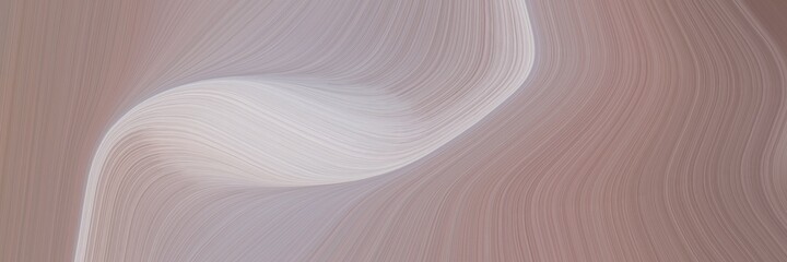 abstract flowing header design with rosy brown, pastel gray and silver colors. fluid curved lines with dynamic flowing waves and curves for poster or canvas