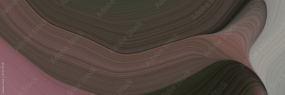 Poster abstract dynamic banner design with old mauve, gray gray and pastel brown colors. fluid curved lines with dynamic flowing waves and curves for poster or canvas
