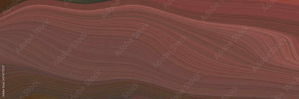 Aufkleber abstract decorative banner with old mauve, very dark violet and pastel brown colors. fluid curved li