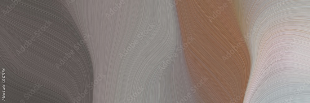 Poster abstract flowing banner with old lavender, silver and dark slate gray colors. fluid curved lines with dynamic flowing waves and curves for poster or canvas