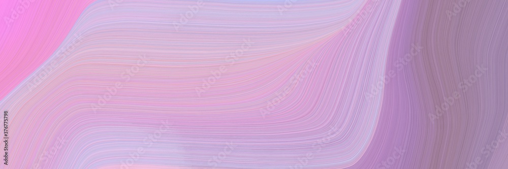 Aufkleber abstract dynamic banner with plum, pastel purple and gray gray colors. fluid curved flowing waves an