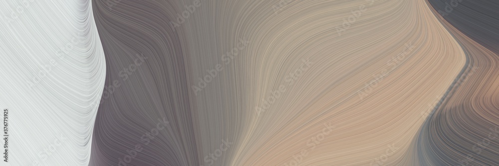 Fototapete abstract dynamic header with gray gray, light gray and dim gray colors. fluid curved lines with dynamic flowing waves and curves for poster or canvas