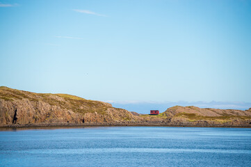 Red house somewhere around Breiðafjörður, West Iceland.