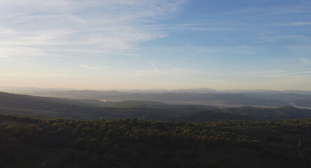 Drone landscape skyline