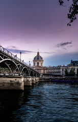 Fototapeta na wymiar Beautiful sunset in Paris, France