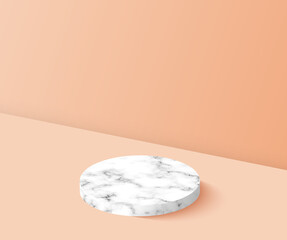 poduim backdrop with empty cube box for cosmetic product display. fashion beauty vector background