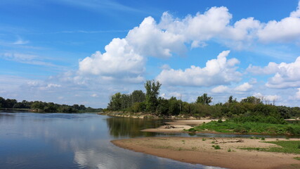 fine view on the River Vistula by Warsaw