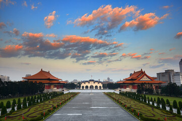 View of Liberty Square during sunrise