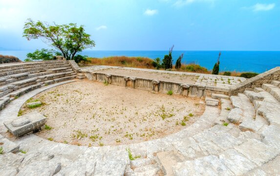 View of theater at crusaders' castle site