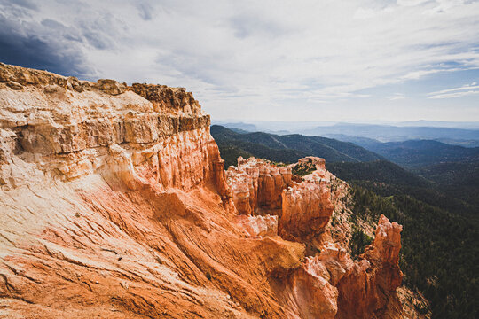 View of rock formation in Dixie National Forest