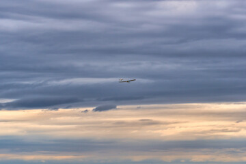 Obraz premium Remote control aircraft in the french countryside