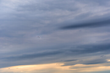 Remote control aircraft in the french countryside