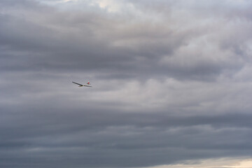 Remote control aircraft in the french countryside