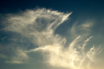 Blue sky with beautiful clouds