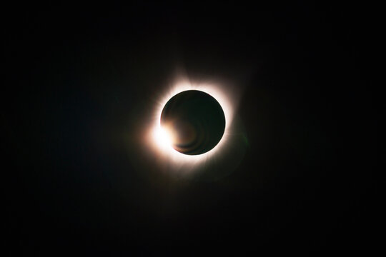Solar eclipse in Lincoln City, Oregon