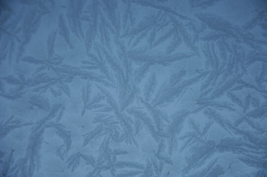 Close up of pattern on ice