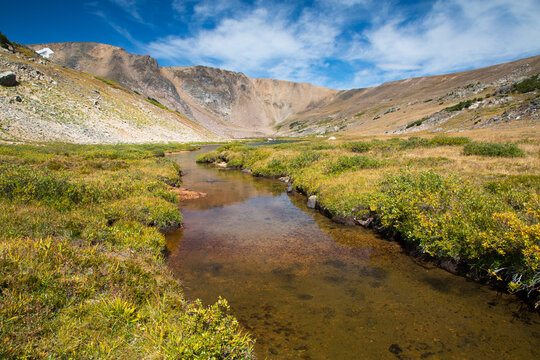 View of Beartooth Mountains and Gardner Lake