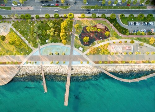 Aerial view of Molos Promenade