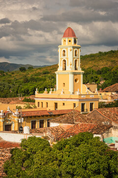 View of Convento de San Francisco de Asis against cloudy sky
