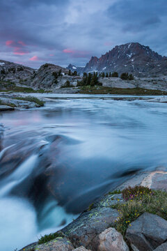 View of Pot Lake in Titcomb Basin
