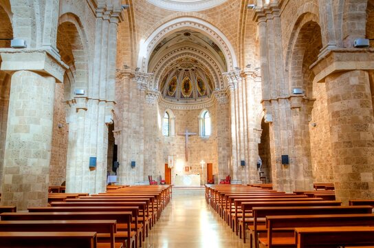 Interior view of Saint Louis Cathedral of the Capuchin Fathers