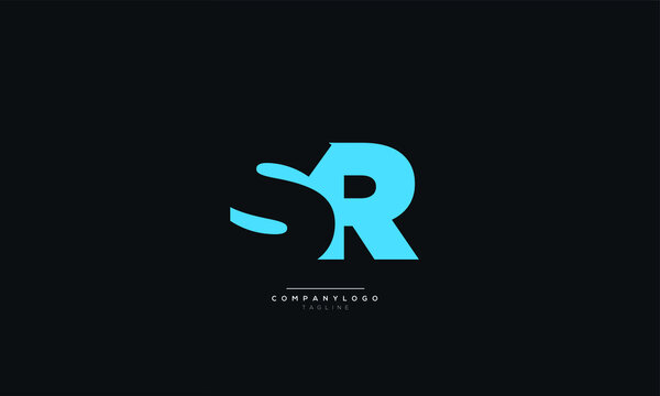 Letter SR Business Logo Design Alphabet Icon Vector Monogram