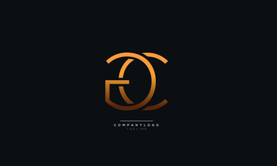 GC or CG Letter Business Logo Design Alphabet Icon Vector Monogram