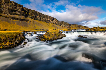 Long exposure of river in Iceland
