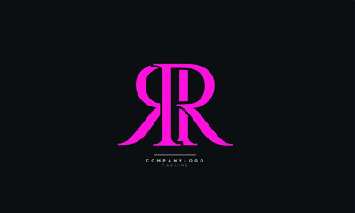 RR Letter Business Logo Design Alphabet Icon Vector Monogram